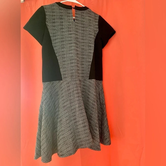 MADEWELL Textured Tribune Dress Charcoal size 6 - Picture 9 of 10